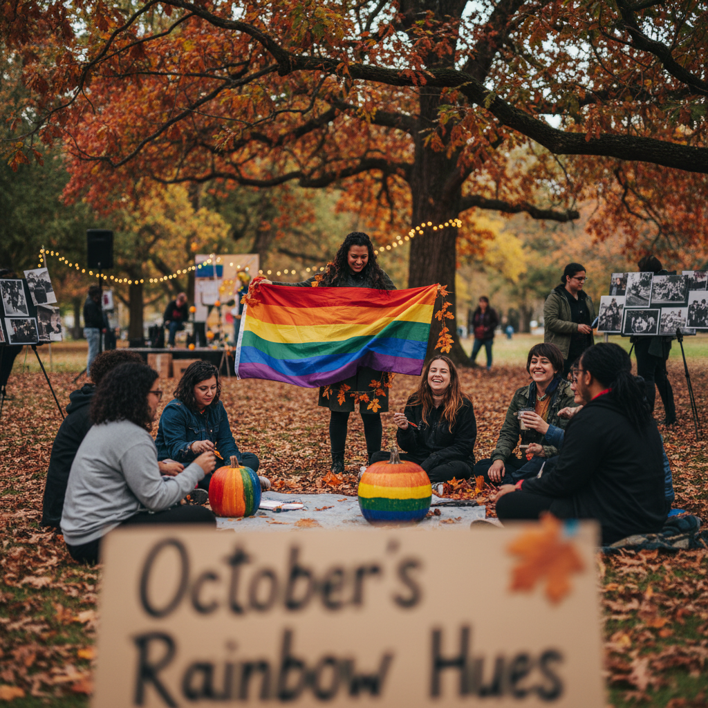 October's Rainbow Hues: Embracing Fall with Queer Creativity and Community